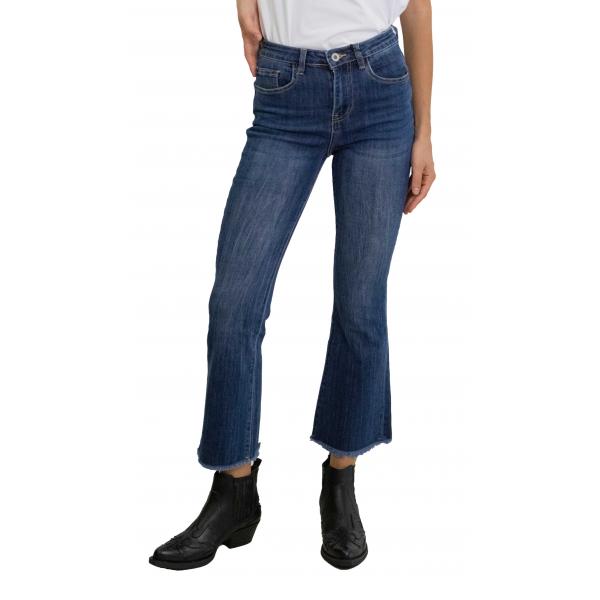 Jeans sfrangiato alla caviglia "Fabi"